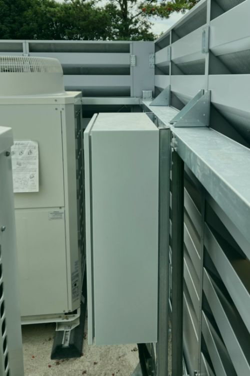 Caice Enclosure with access to four heat pumps